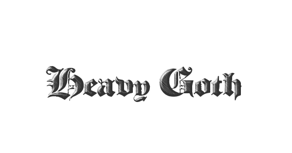 Heavy Gothik font thumb